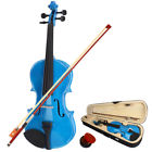 05020187 Unbranded New Acoustic Violin Case Bow Rosin Dark 823540501031