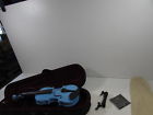 1-2mv-blue Sr Mendini Solid Wood Violin With Hard Case 847848011061