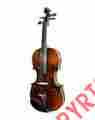 4mv650 1-piece 4 Mendini Ebony Fitted Flamed Back Solid Maple Wood Violin Mv650 847848014536