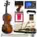 27038 Unbranded Violin Set Full Size Case Adjustable Shoulder Rest Bow Rosin Tuner Beginner 0726714527038