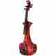 Ev4-red 4-string M Bridge Aquila Series Electric Violin Red Marble 846940021558
