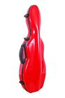 4334266105 Tonareli Music Supply Fiberglass Violin Case Red 729440198145