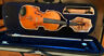 441546982672 Strad Violin Model Full Size With Dominant Strings And Bow