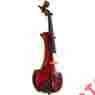 Ev5-red-m 5-string Bridge Lyra Series Electric Violin Red Marble 846940021701