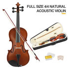 6011100100m Uenjoy Full Size Violin Handed Natural Acoustic Fiddle 733430877545
