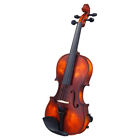 699936373908 Unbranded Glarry Classic Solid Wood Violin Case Bow