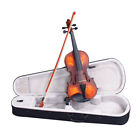 699942127083 Unbranded Glarry Classic Solid Wood Violin Case Bow