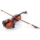 699999096837 Unbranded Glarry Classic Solid Wood Violin Case Bow