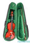 Ab05-4-4 Unbranded Anton Breton Full Size Violin Outfit Traditional Red