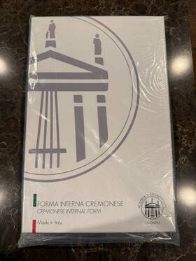 Dm1049 Academia Cremonensis Cremonese Internal Form. Violin Mold. Guarneri Del Gesu 1743 Cannone. Unopened