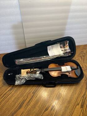 Vlp03-14-mbr All Day Music Adm Model Wooden Violin Never Used