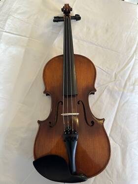 107939-1 Amati S Fine Instruments Full Sz Lvl 4 Violin W Thermometer Hygrometer Case