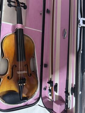 Antonio Giuliani 711181307894 Etude Violin 4/4 Full Size W 2 Bow Strings Resin Case
