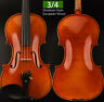 Anvl0805 Ebony Pro Master Stradivari Style Violin Clean European Wood One