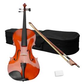 Asteroutdoor 005617054869 16 Inch Acoustic Viola Set Premium Natural Wood Includes Case Bow &