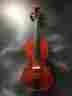 Av-5 Yamaha Used 2007 4 Violin Outfit W Oblong Case Brazilwood Bow