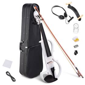 Aw-vil000013 Aw 4/4 Electric Violin Full Size Wood Silent Fiddle Musical Instrument Fittings