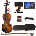 B00eoykgh0 Cecilio Ebony Fitted Violin Cvn Solidwood Full Size 689817275179