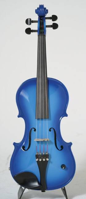 Barcus Berry 008474921487 4-string Violin Blue Bar-aevb
