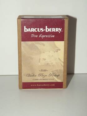 Barcus-berry 091018931004 Clamp-on Bridge Style Violin Piezo Pickup 3100 Pre-owned E