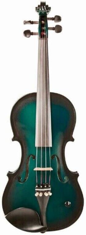 Barcus-berry 717070216575 Vibrato-ae Acoustic-electric Violin Outfit With Case - Green