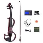 Bil3419700066686qg Ammoon Full Size Silent Electric Violin Fiddle Kits 635946625262