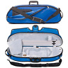 Bo1047p-1uy Bobelock Half Moon Puffy Violin Case With Blue 689791675293