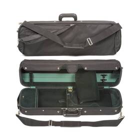 4334401809 Bobelock Hill Style Lite 6002 4/4 Violin Case With Green Velvet Interior