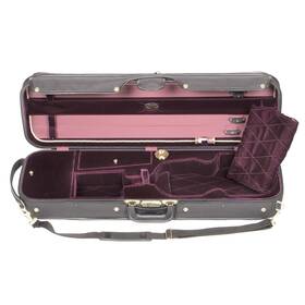 1051 Bobelock 843608006223 Corregidor 4/4 Violin Case With Wine Velvet Interior