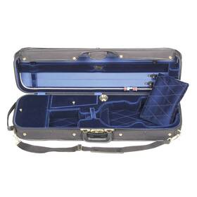1051 Bobelock 843608016079 Corregidor 4/4 Violin Case With Blue Velvet Interior