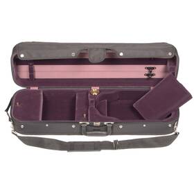 4002 Bobelock 843608016260 Jsi Oblong 4/4 Violin Case Velvet Black/wine