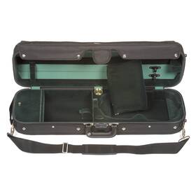 6002 Bobelock 843608016291 Hill Style Lite 4/4 Violin Case With Green Velvet Interior