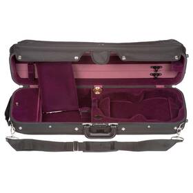 6002 Bobelock 843608016314 Hill Style Lite 4/4 Violin Case With Wine Velvet Interior