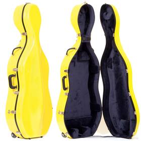 2000w Bobelock 843608018103 Yellow Fiberglass 4/4 Cello Case