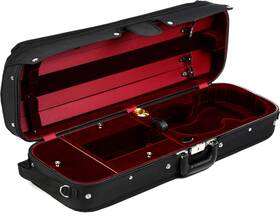 B1017vs-1-bkr Bobelock B1017 Hill Style 4/4 Violin Case - Black With Wine Interior