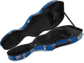 B1062fbls-1-bubk Bobelock B1062 Fiberglass Cello-shaped Violin Case - Blue