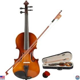 B0dsbp8h68 Brand Miieelo 1/8 Acoustic Violin Wood Fiddle Vintage Starter Kit With Case Bow Rosin For