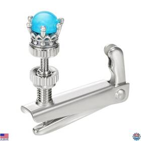 Crown001 Brand Ywyll Artisan Blue Opal Violin Fine Tuning Adjusters - Handmade Tuners And Screws 8