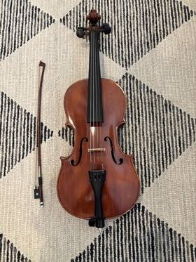 Busoni A300 1/16 Cello Brown Varnish Chinrest Fine Tuner With Bow 2016