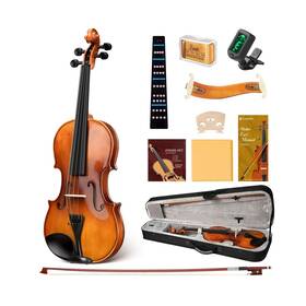 Cm-cy000402-2 Cahaya Violin 4/4 Full Size - Wooden Set For Beginners Kids Adult
