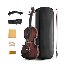 Ece006 Ceciliec Violin 4/4 Full Size For Beginners Ebony Fitted Solidwood Satin Antiq