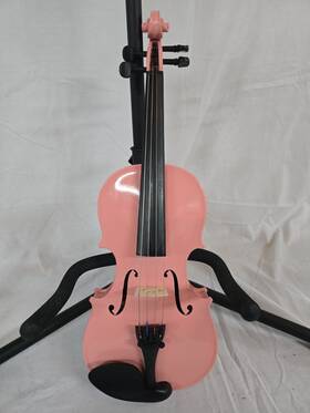 2012011848 Cecilio Mendini By Mv-pink 1/4 Violin With Hard Case And Bow