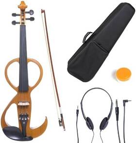 Cecilio 4/4cevn-3y Electric 4-strings Violin With Case Yellow Maple Metallic Full Size