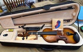 4cvn-300 Cecilio Da 1/4cvn-300 Sr 92d Fb1 Spruce Top Maple Back Violin For Kids And Adults 1/4 Natural Varnish