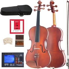 16cva-400 Cecilio Da 92d Cva-400 Solidwood Viola With Dftaddario Prelude Strings 16-inch - Natural