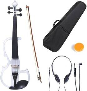 4cevn-l2w Cecilio L4/4cevn-l2w Left-handed Solid Wood Pearl White Electric Violin