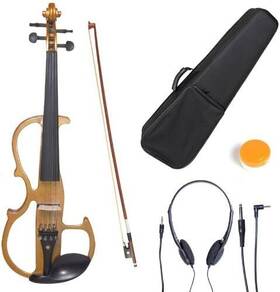 4cevn-l2y Cecilio L4/4cevn-l2y L4/4cevnl2y Wood Metallic Electric Violin Left-handed Full - Yellow
