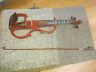 12.1k5kgf36901455710-15s Cecilio Super Rare Valente Silent Violin Electric Red With Bow