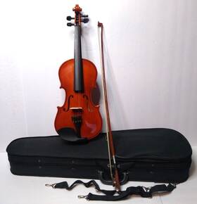 Y600 Cervini Francesco 4-string Violin With Padded Hard Zipper Case Bow Straps