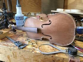 Cgvf-001 Chazz Guitarz And Violins 4/4 Violin Hand Crafted Un-finished
